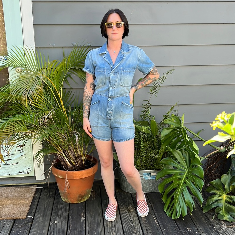 Pistola denim romper